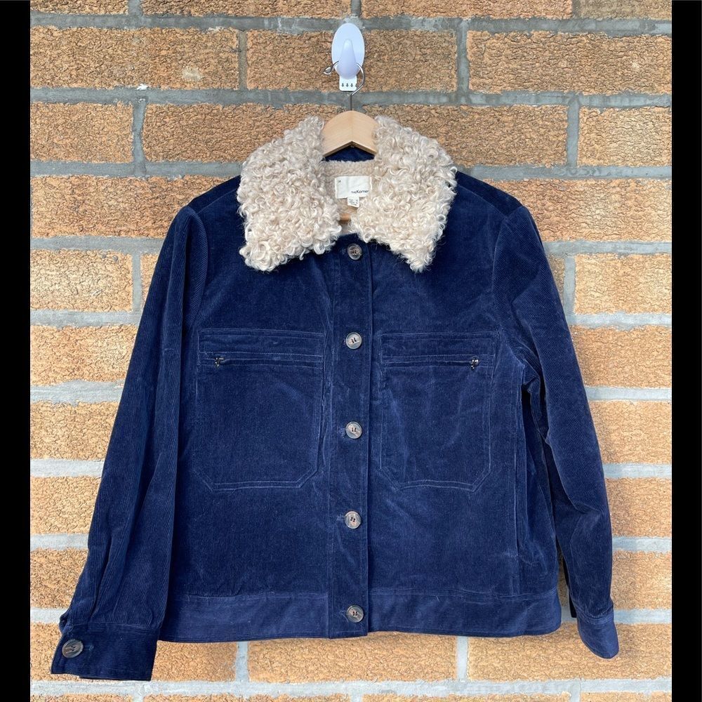 Anthropologie The Korner corduroy sherpa jacket small